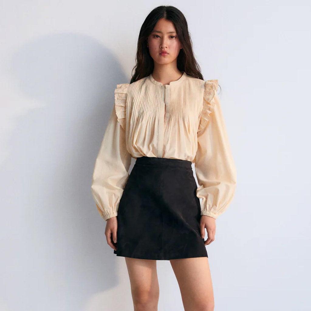 New Society - Preveza Blouse Macadamia - Collector Store Sydney
