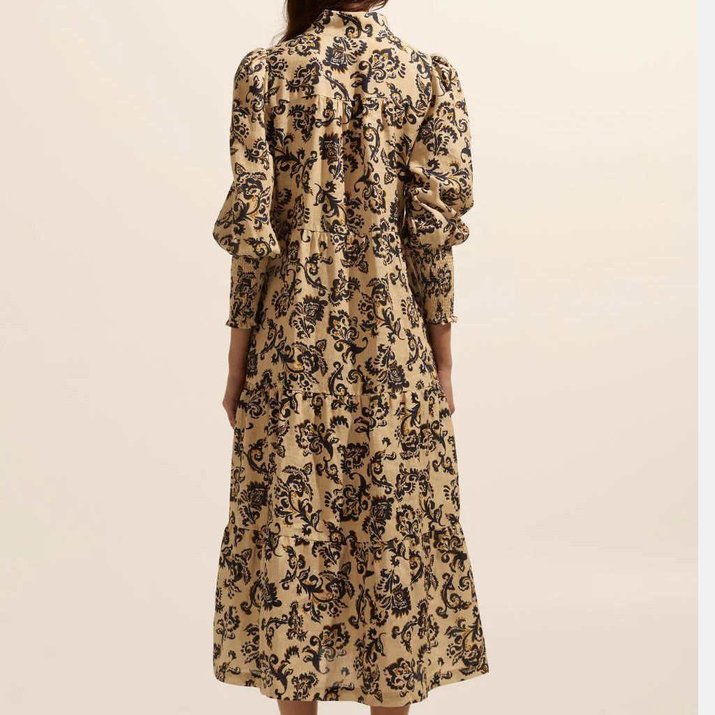 Zoe Kratzmann Recruit Dress  - Orchre Floral - Collector Store