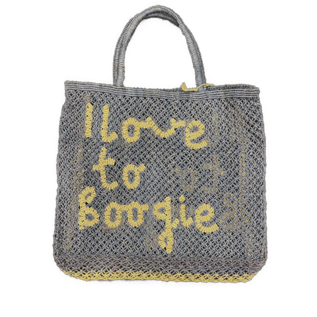 The Jacksons - I Love To Boogie Woven Jute Bag - Pebble Natural - Large - Collector Store