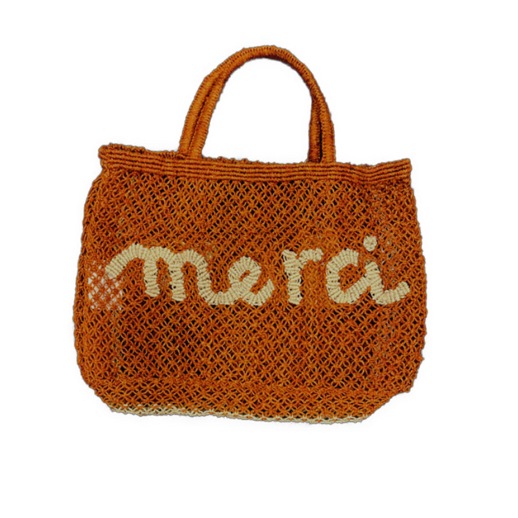 The Jacksons - Merci Woven Jute Bag - Ginger Natural - Small - Collector Store