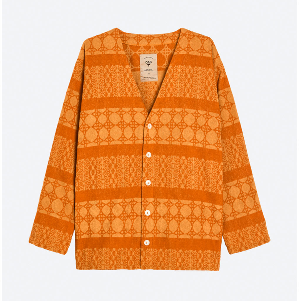 OAS Orange Ventura Terry Cardigan - Collector Store