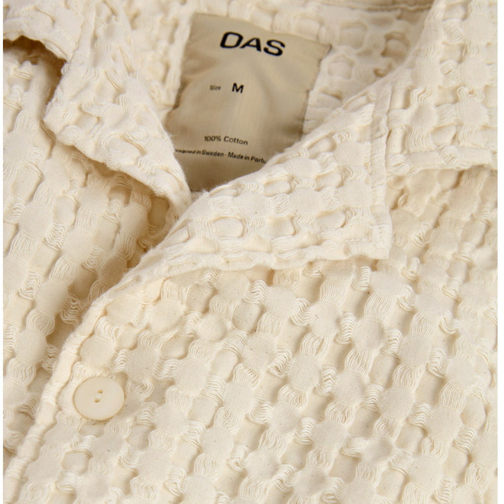 OAS Ecru Cuba Waffle Shirt - Collector Store