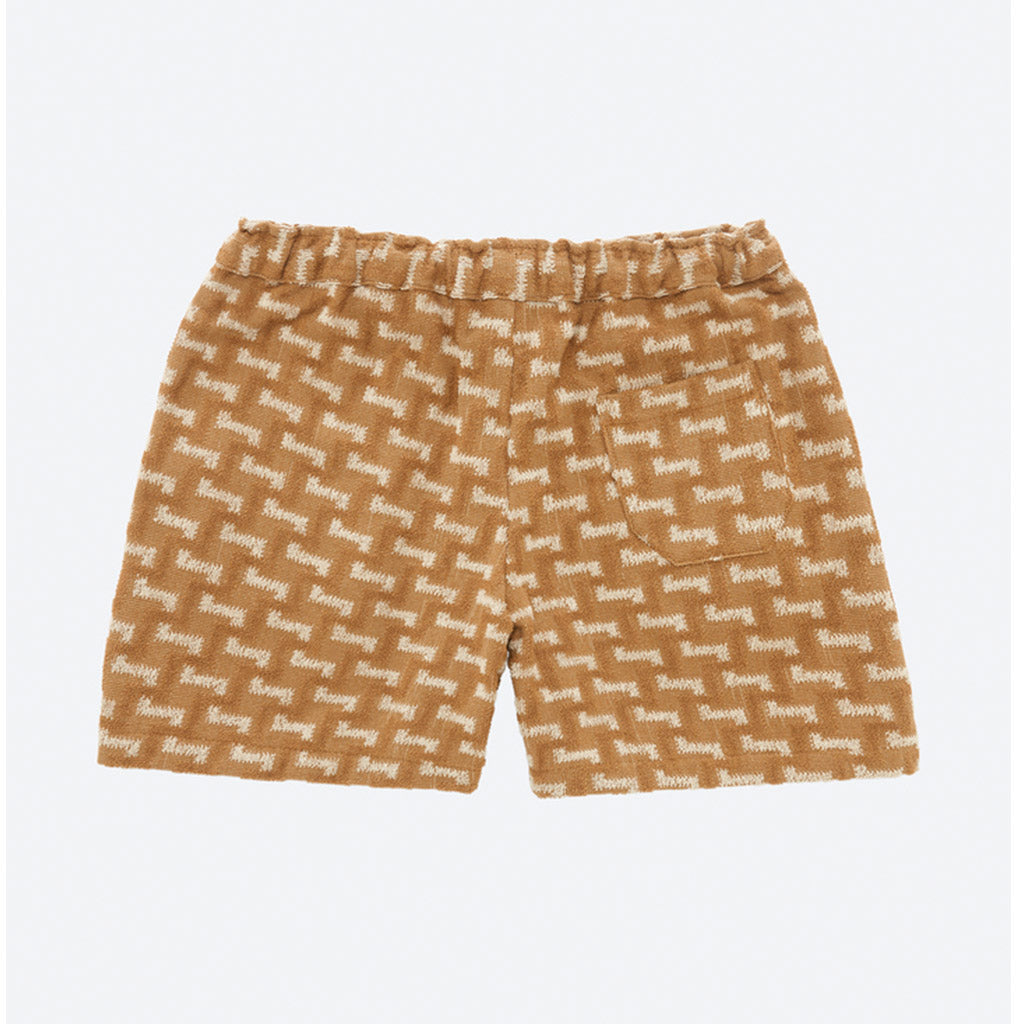 OAS TERRY SHORTS  Camel Layer Zig Zag - Collector Store