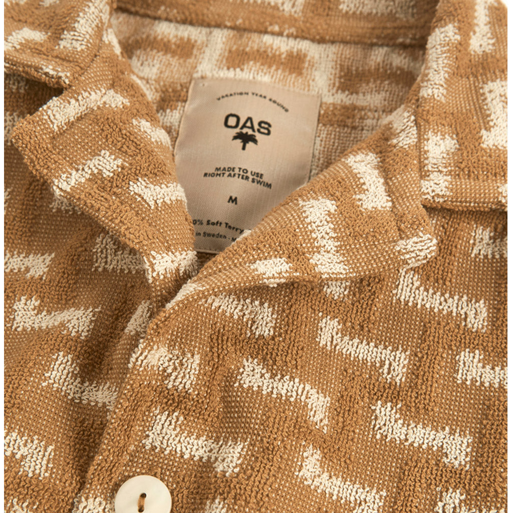 OAS TERRY SHIRT - Camel Layer Zig Zag Cuba - Collector Store