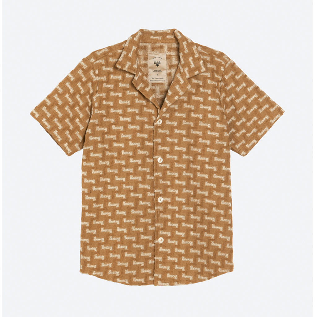 OAS TERRY SHIRT - Camel Layer Zig Zag Cuba - Collector Store