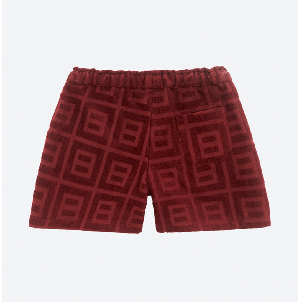 OAS TERRY SHORTS  Burgundy Terrace - Collector Store
