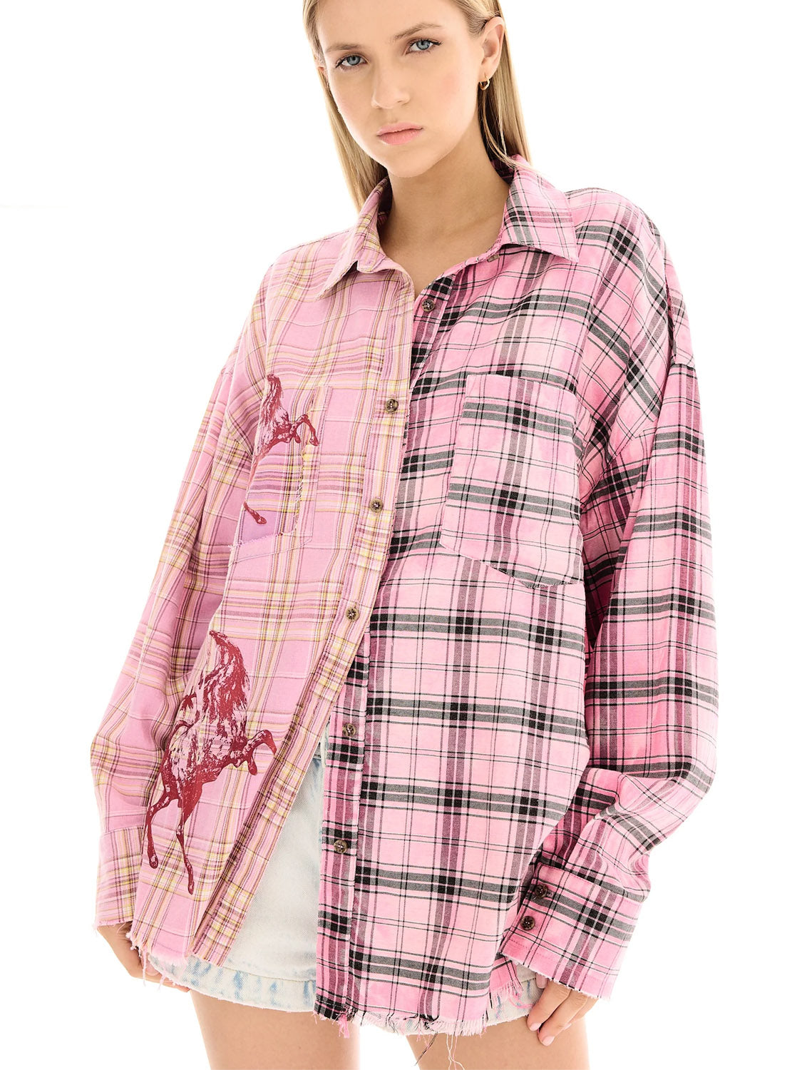 Tales : Rodeo Willow Destroyed Check Shirt
