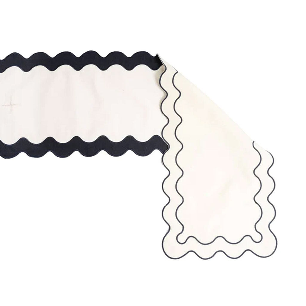 TABLE RUNNER - RIVIE WHITE - Collector Store