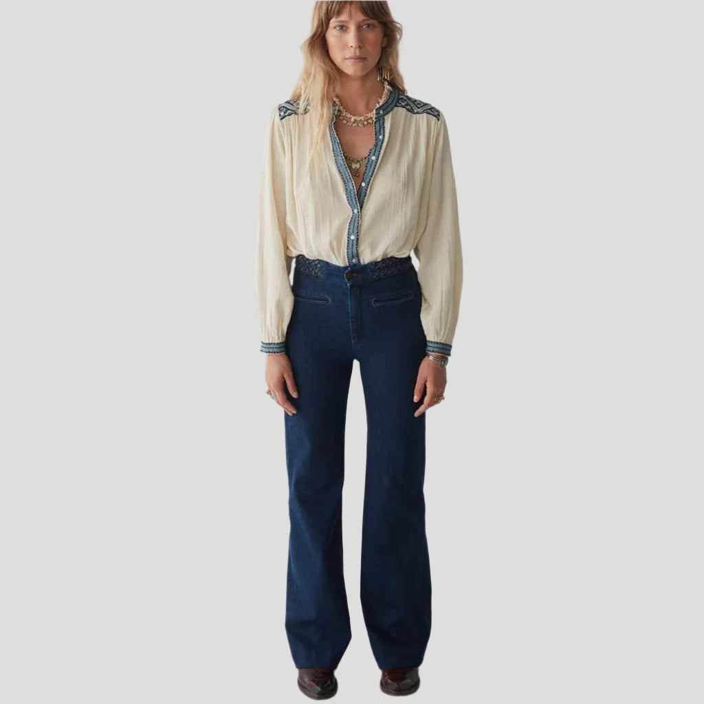 Maison Hotel - Beth Blouse Wandering Sapphire - Collector Store