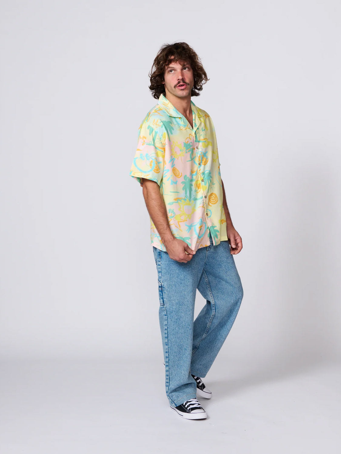 TCSS Scribbles S/S Resort Shirt - Pastel