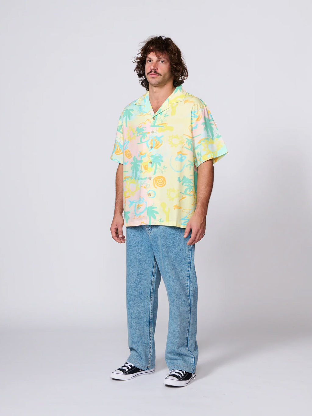 TCSS Scribbles S/S Resort Shirt - Pastel