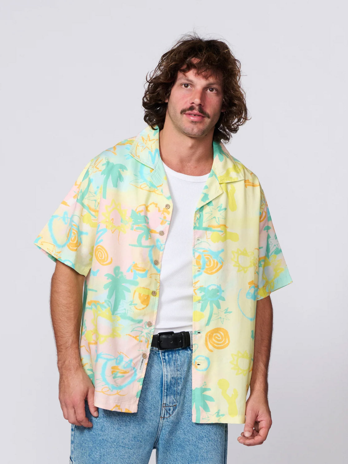 TCSS Scribbles S/S Resort Shirt - Pastel