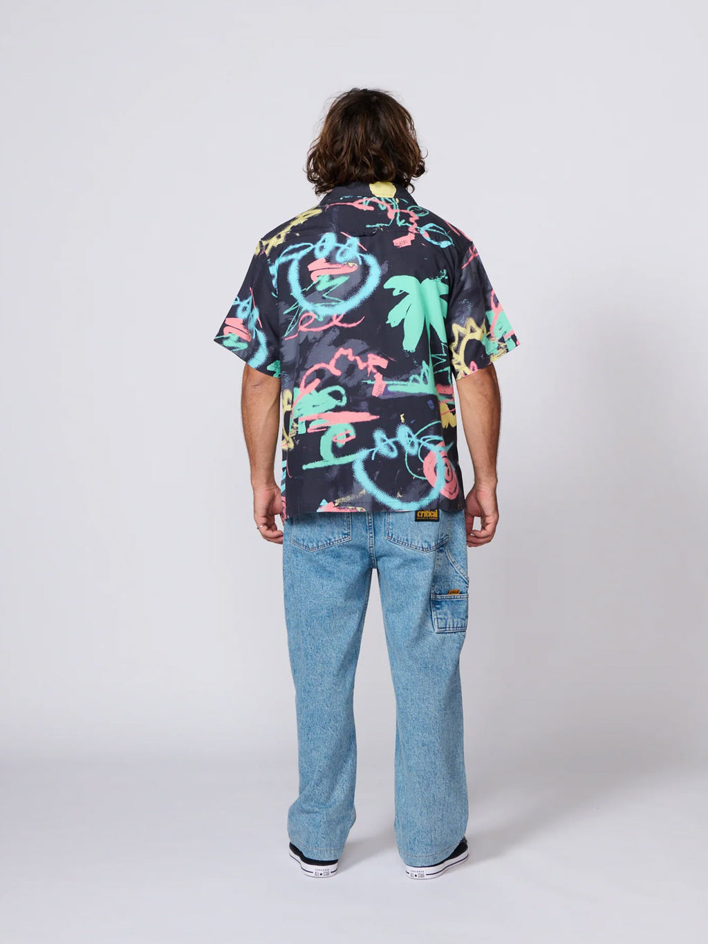 TCSS Scribbles S/S Resort Shirt - Black