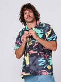 TCSS Scribbles S/S Resort Shirt - Black
