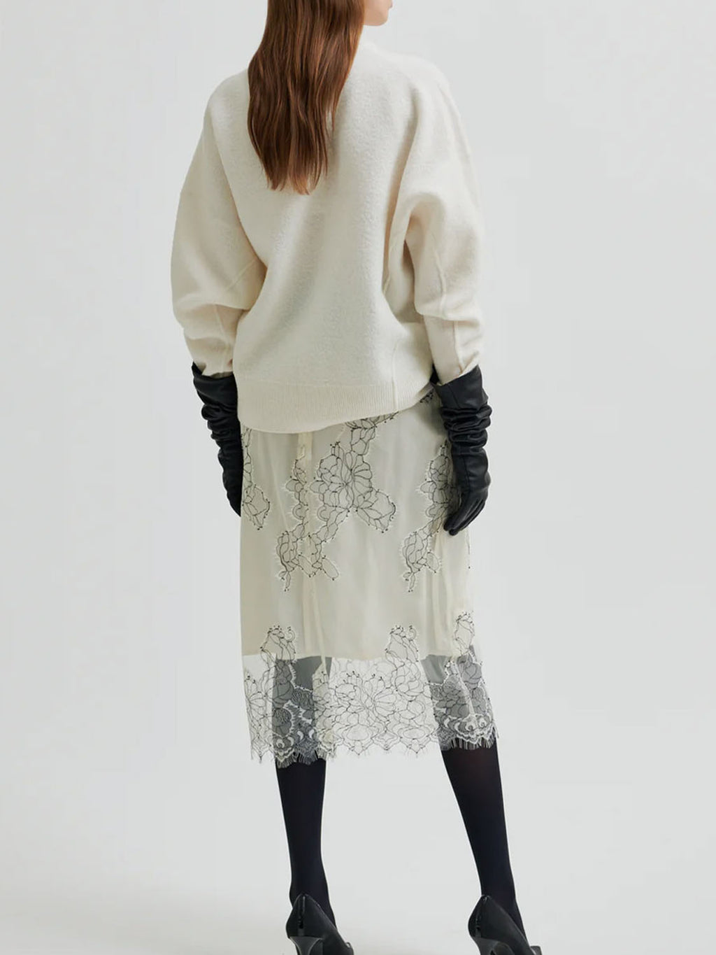 Second Female : Wila Lace Skirt Jet Stream - Collector Store Sydney