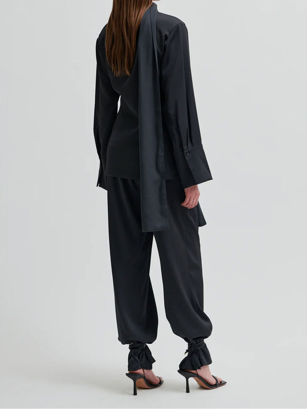 Second Female : Glari Sateen Pant Black Sand - Collector Store Sydney