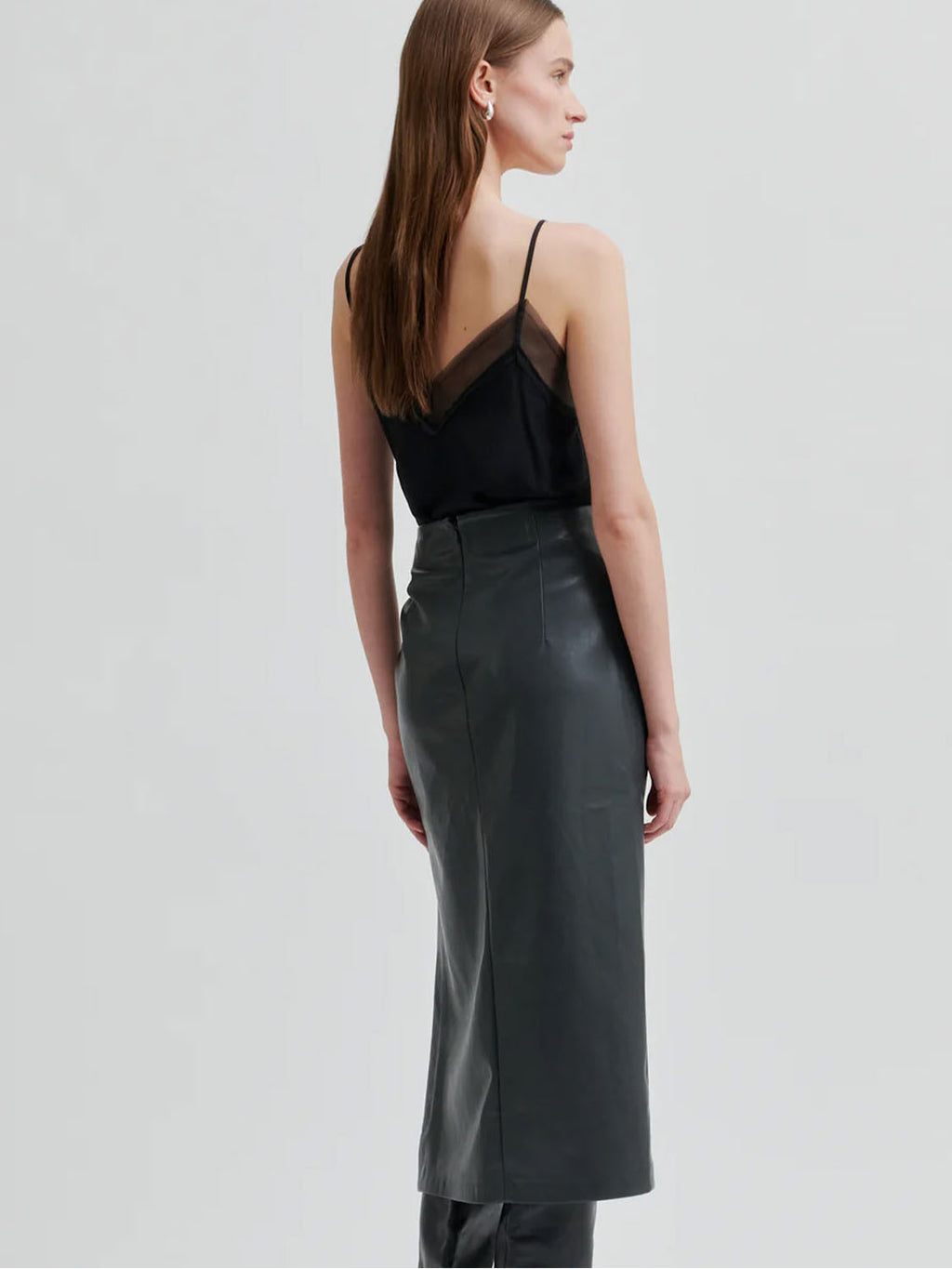 Second Female : Diaz Sheer detail top Black - Collector Store Sydney