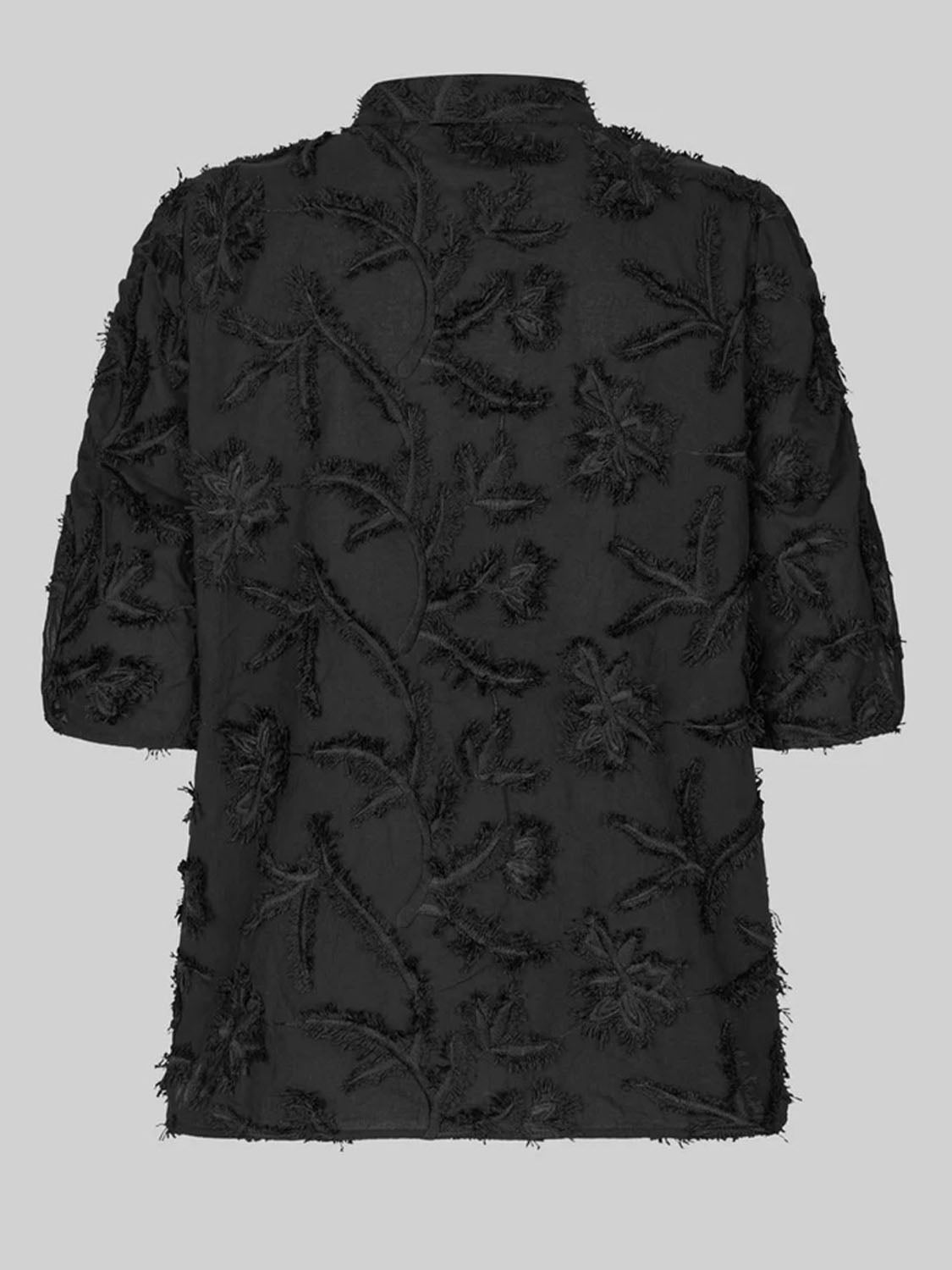 Second Female : Seena textured SS Shirt Black - Collector Store Sydney
