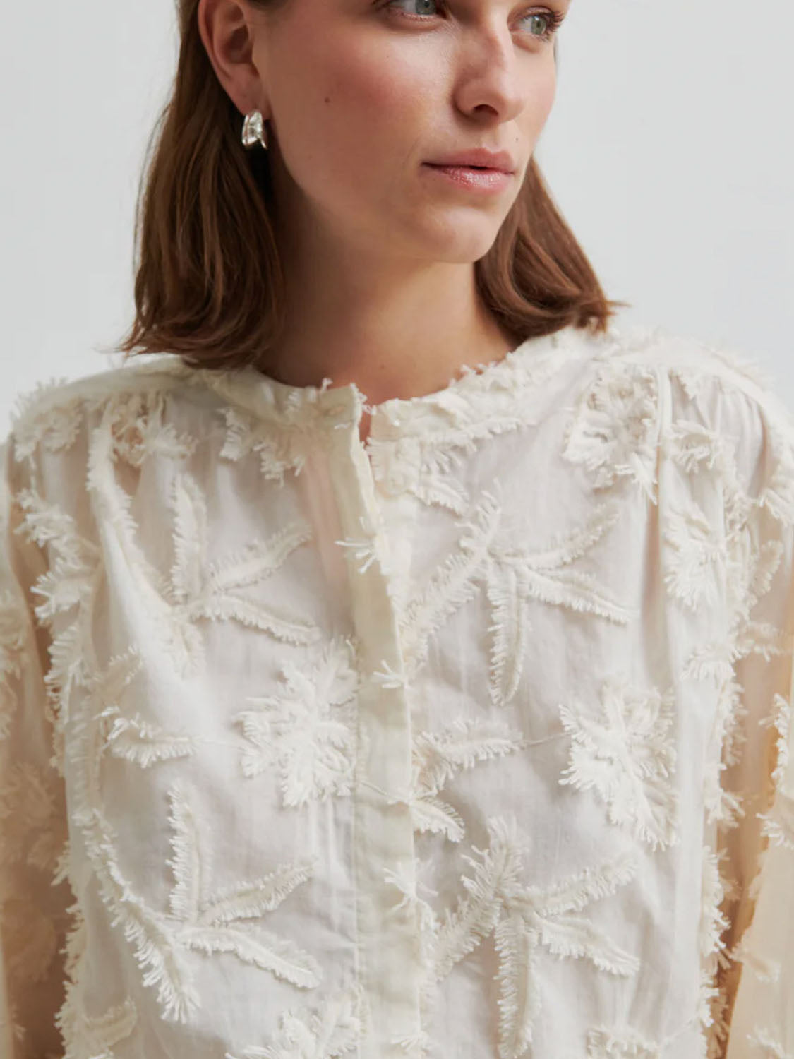 Second Female : Seena textured Shirt Jet Stream - Collector Store Sydney