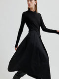 Second Female : Niline Taffeta A-Line Skirt Black - Collector Store Sydney