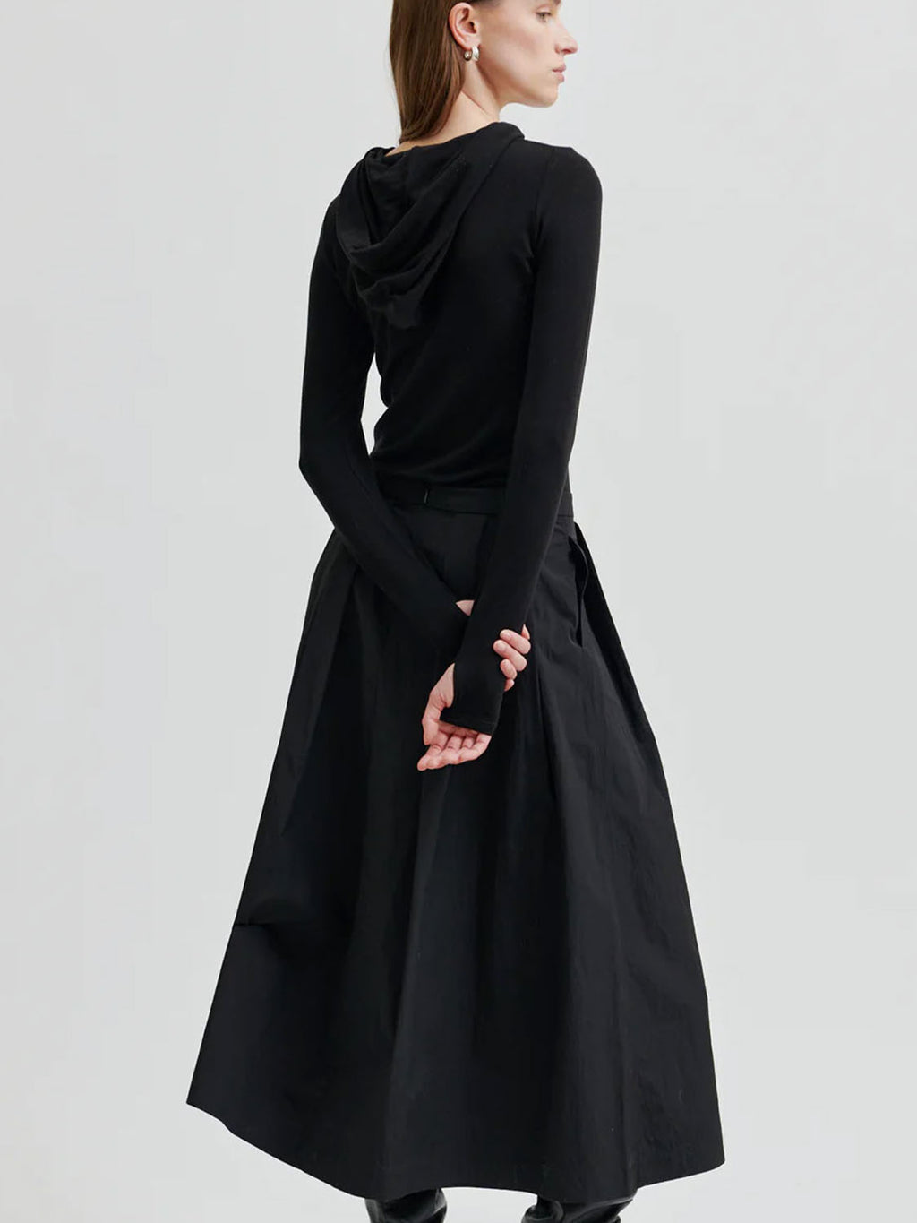 Second Female : Niline Taffeta A-Line Skirt Black - Collector Store Sydney
