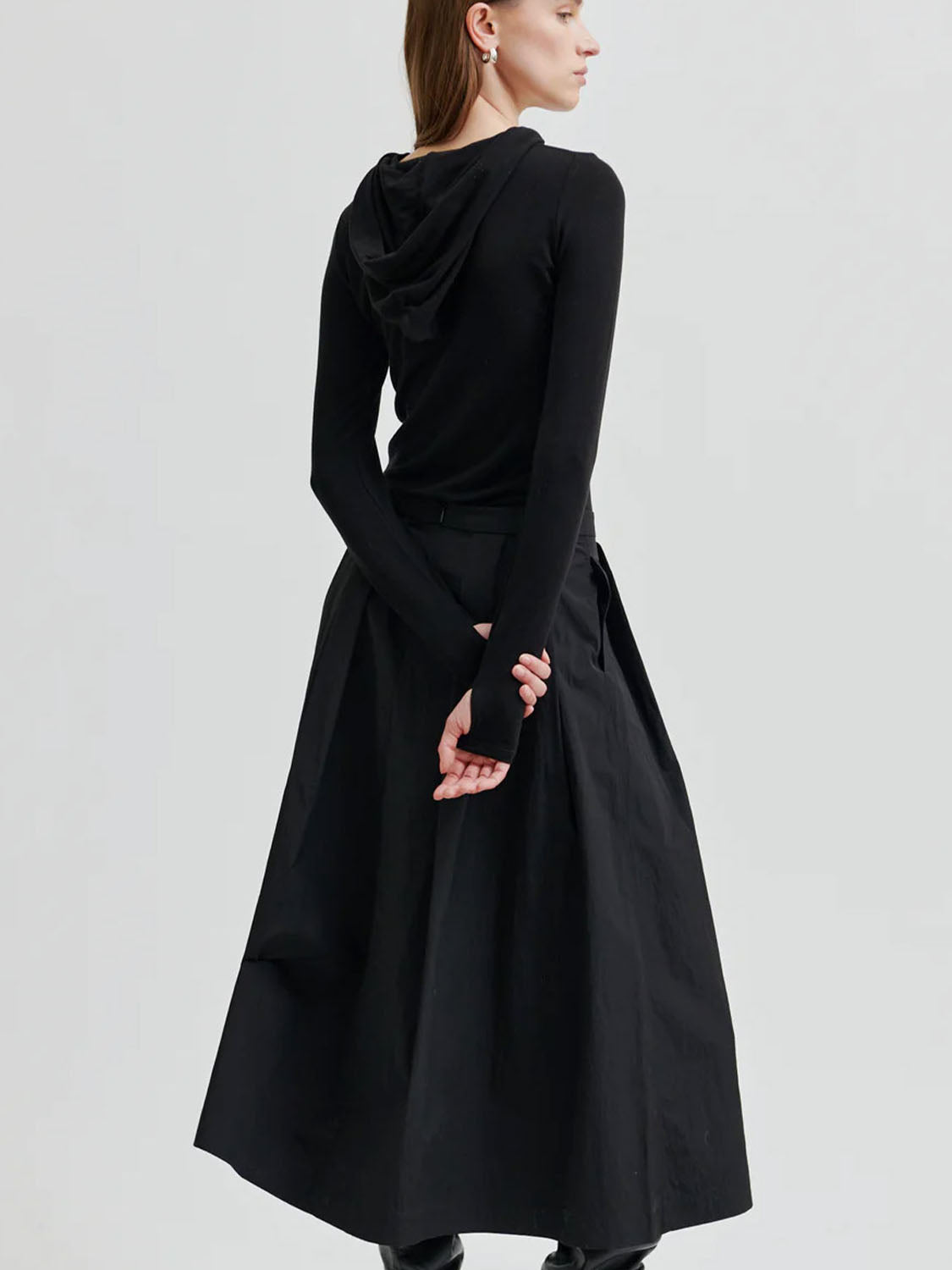 Second Female : Niline Taffeta A-Line Skirt Black - Collector Store Sydney