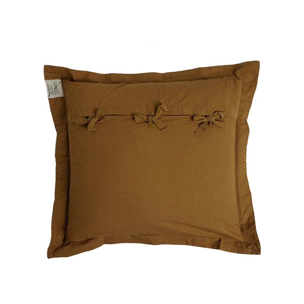 Pony Rider | Organic Canvas Sham | Toffee Brown - Collector Store