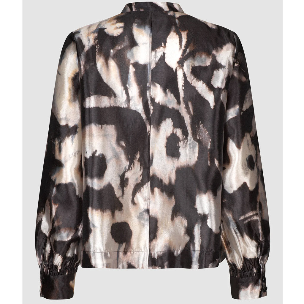 Second Female Softly Floral Print Shirt - Black - Collector Store