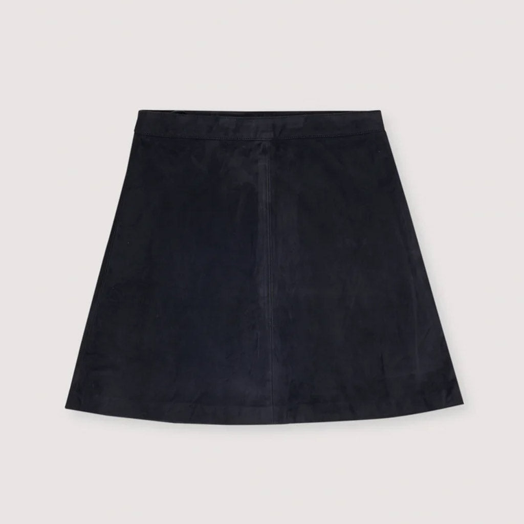 New Society - Hydra Suede Skirt Caviar - Collector Store Sydney