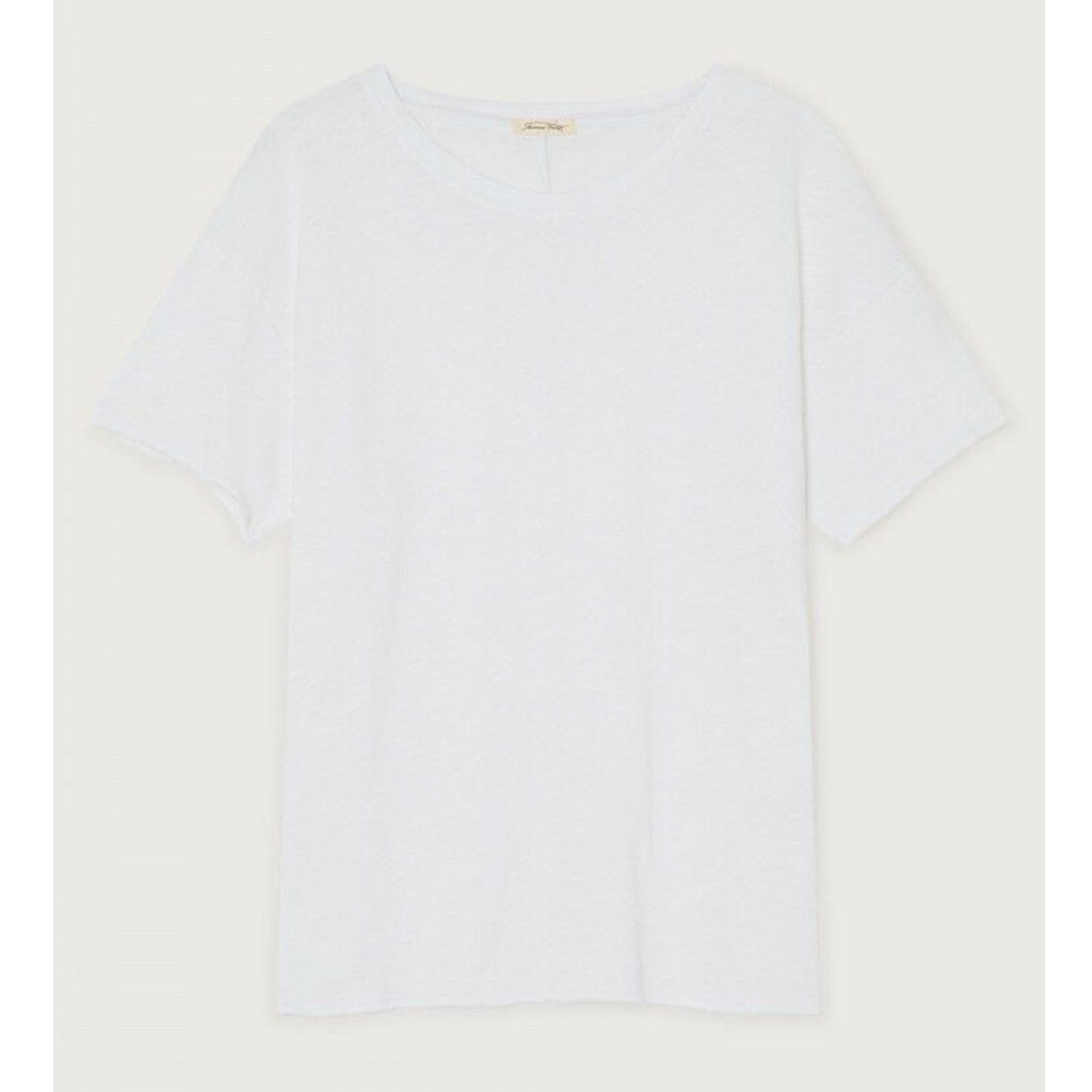 American Vintage Sonoma S/S Round Loose Tee - White - Collector Store
