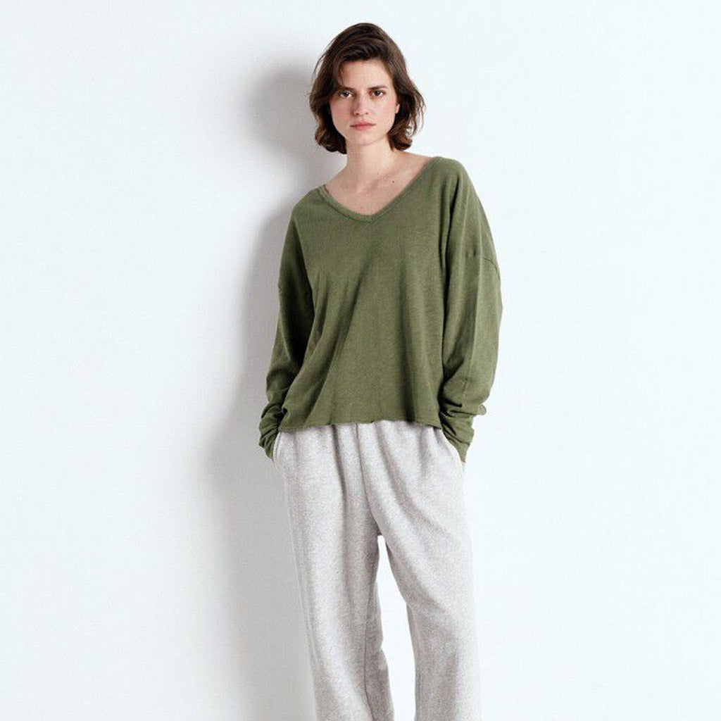 American Vintage L/S V Neck Tee - Sonoma - Vintage Turtle - Collector Store