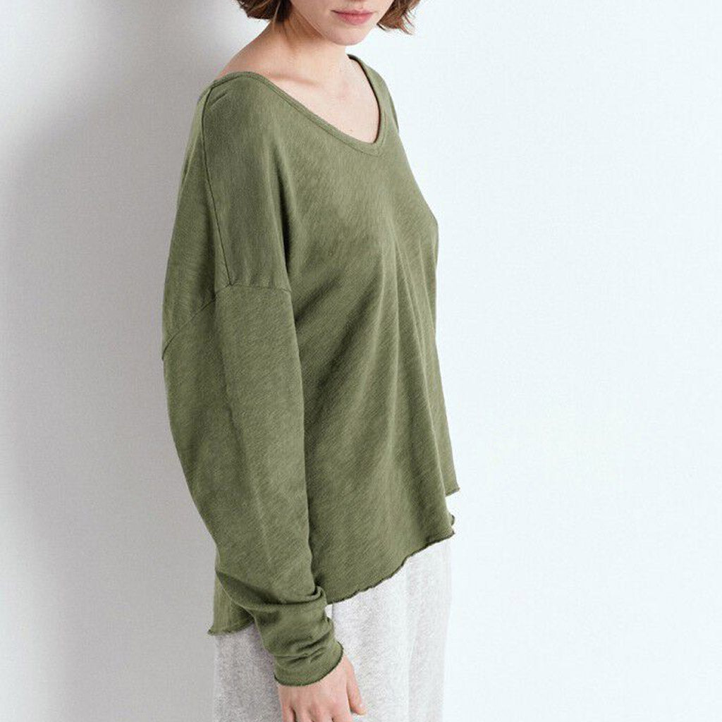American Vintage L/S V Neck Tee - Sonoma - Vintage Turtle - Collector Store