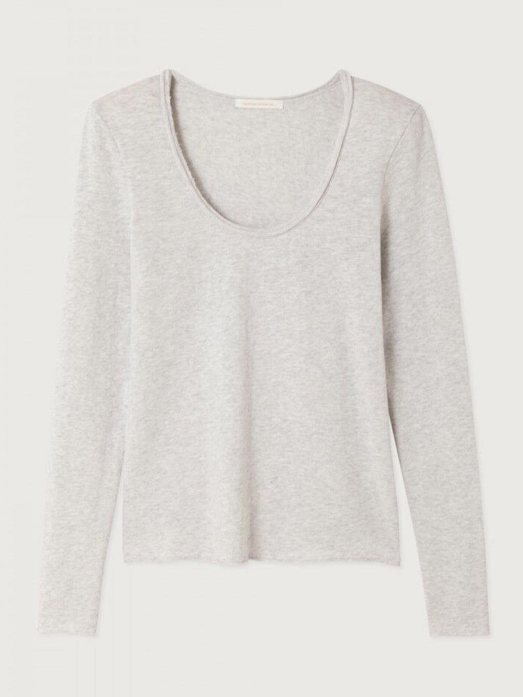American Vintage  Sonoma Long Sleeve Scoop Neck Tee - Arctic Melange