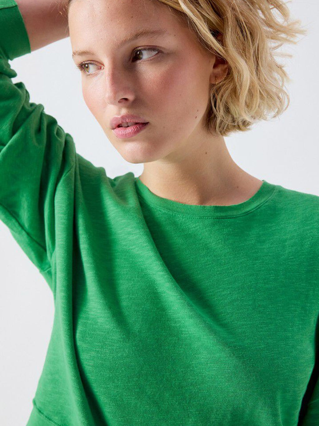 American Vintage  Sonoma Long Sleeve High Round Tee - Vintage Palm