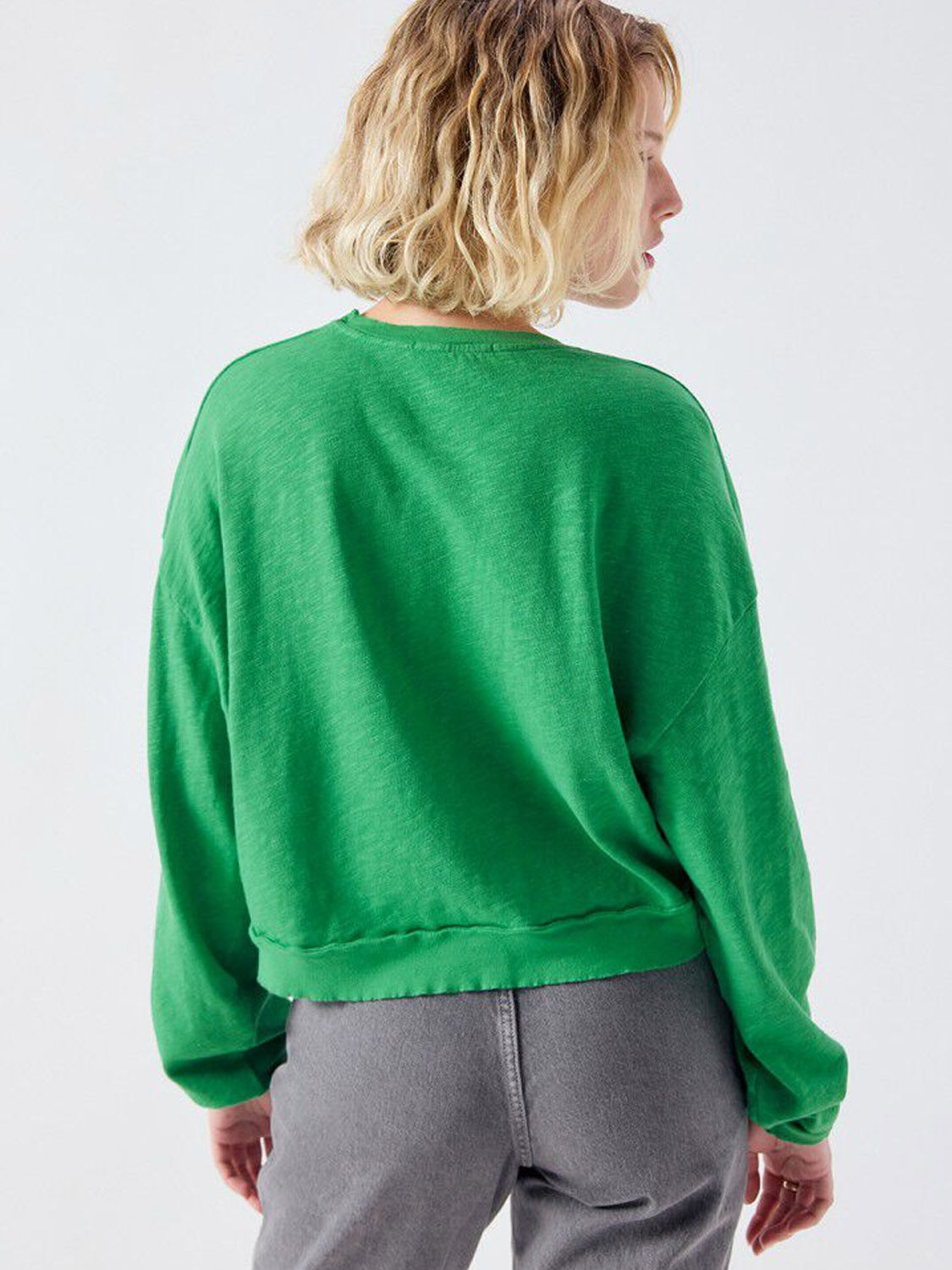 American Vintage  Sonoma Long Sleeve High Round Tee - Vintage Palm