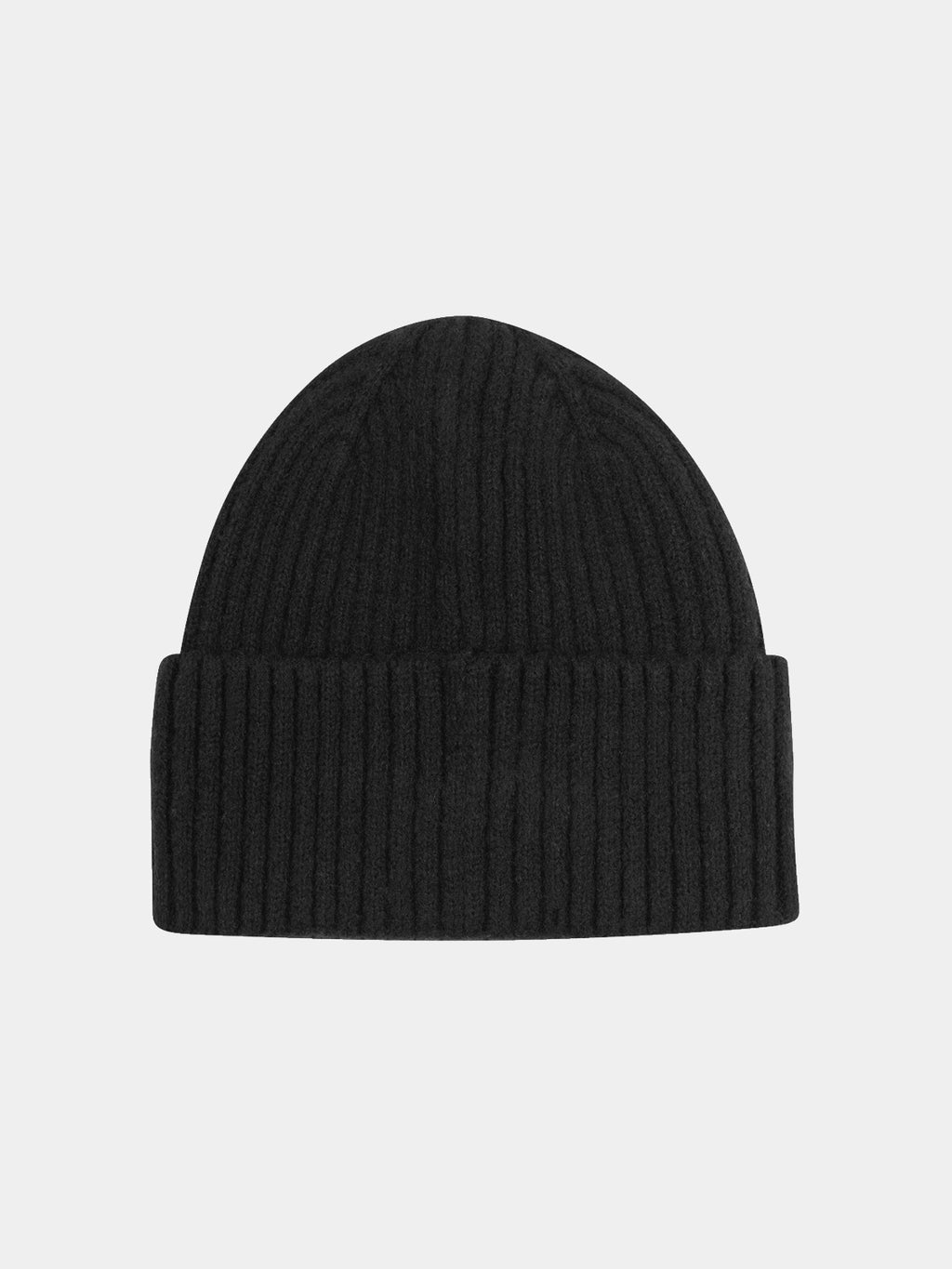 Ribbed cuffed beanie Black - Collector Store Sydney