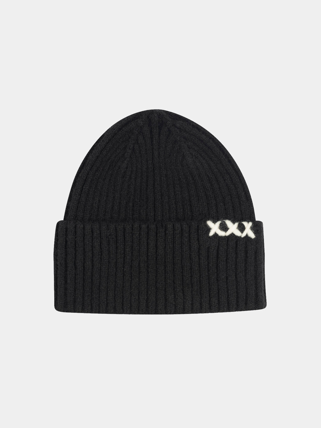 Ribbed cuffed beanie Black - Collector Store Sydney