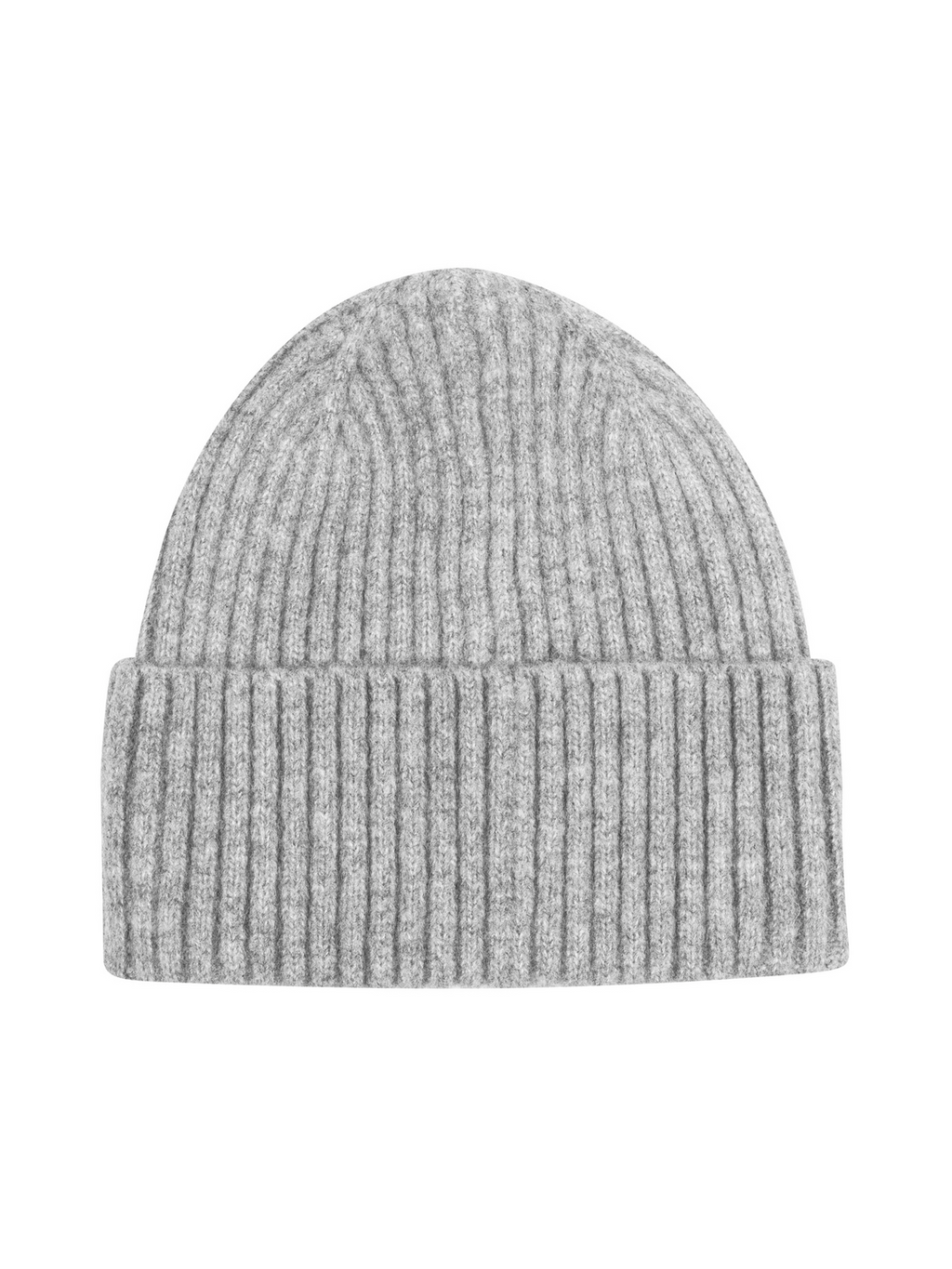 Ribbed cuffed beanie Mid grey - Collector Store Sydney