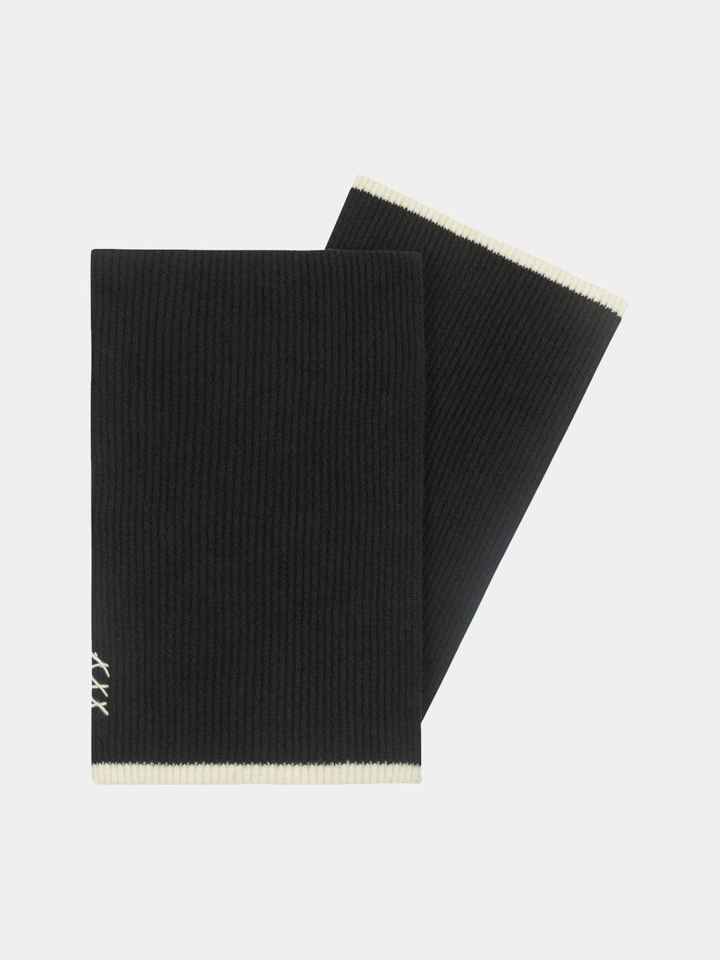 Ribbed scarf Black - Collector Store Sydney