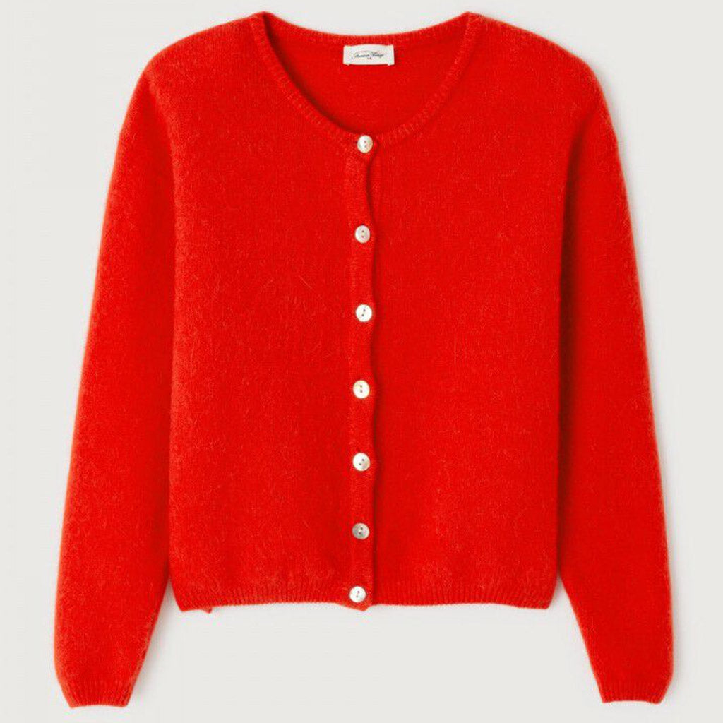 American Vintage Cardigan - Vito -Strawberry - Collector Store Sydney