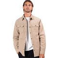 Mr Simple Quilted Cord Jacket - Stone - Collector Store Sydney