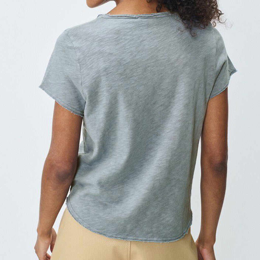 American Vintage Sonoma Cotton V Neck Tee - Vintage Storm - Collector Store