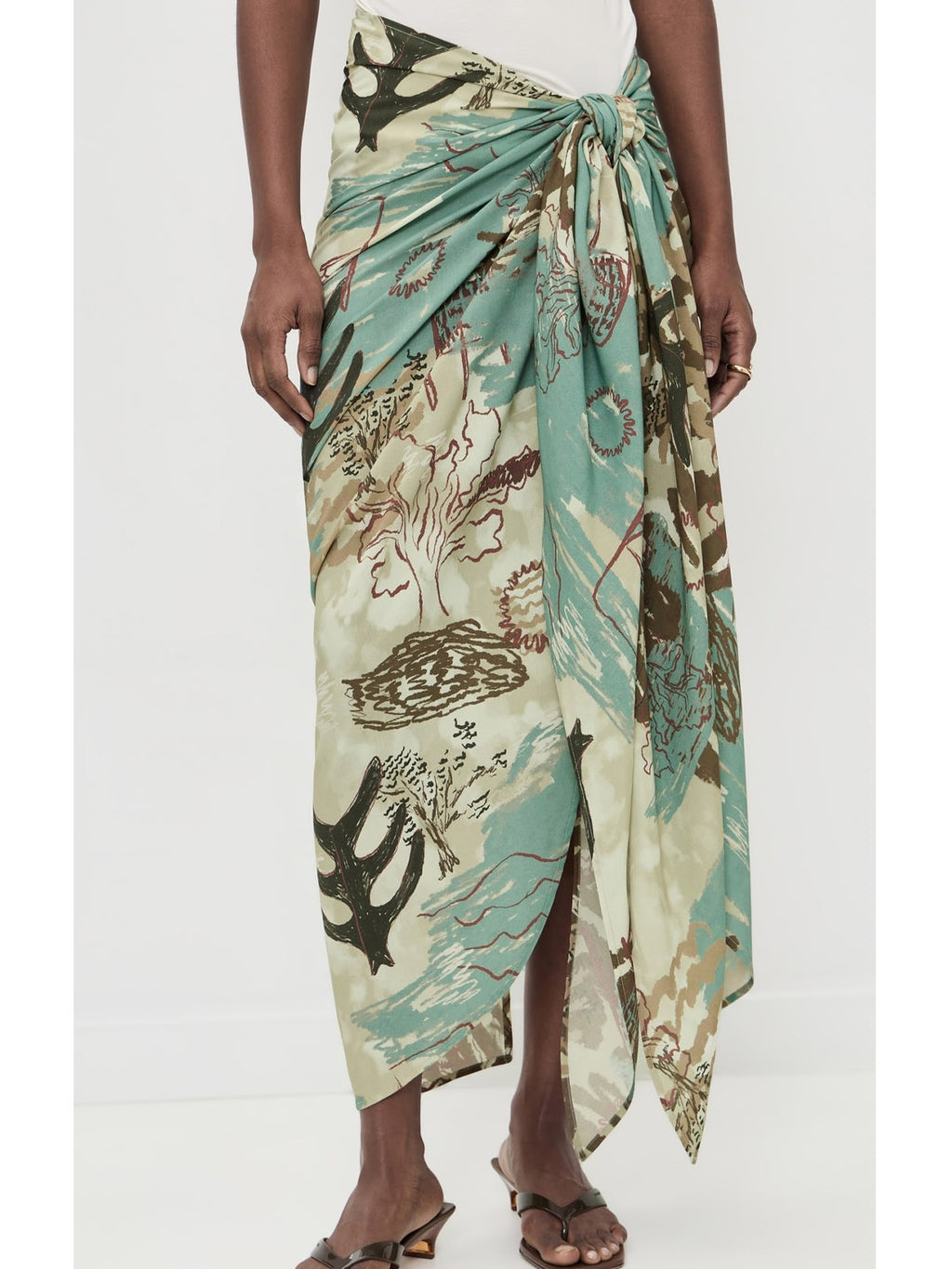 OAS Montara Cyan Sarong Skirt