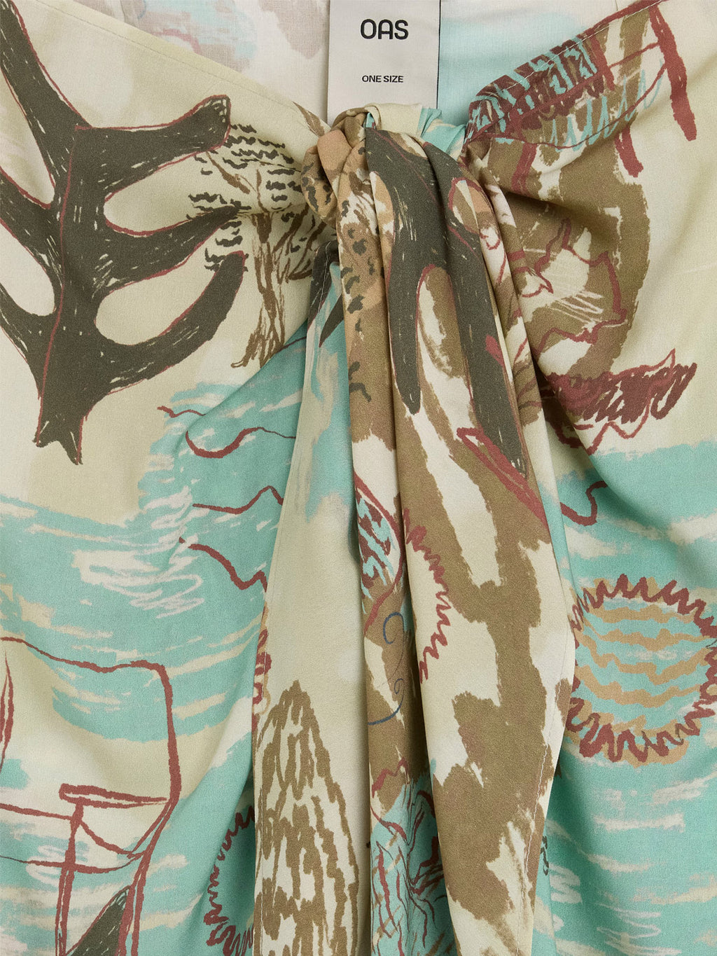 OAS Montara Cyan Sarong Skirt