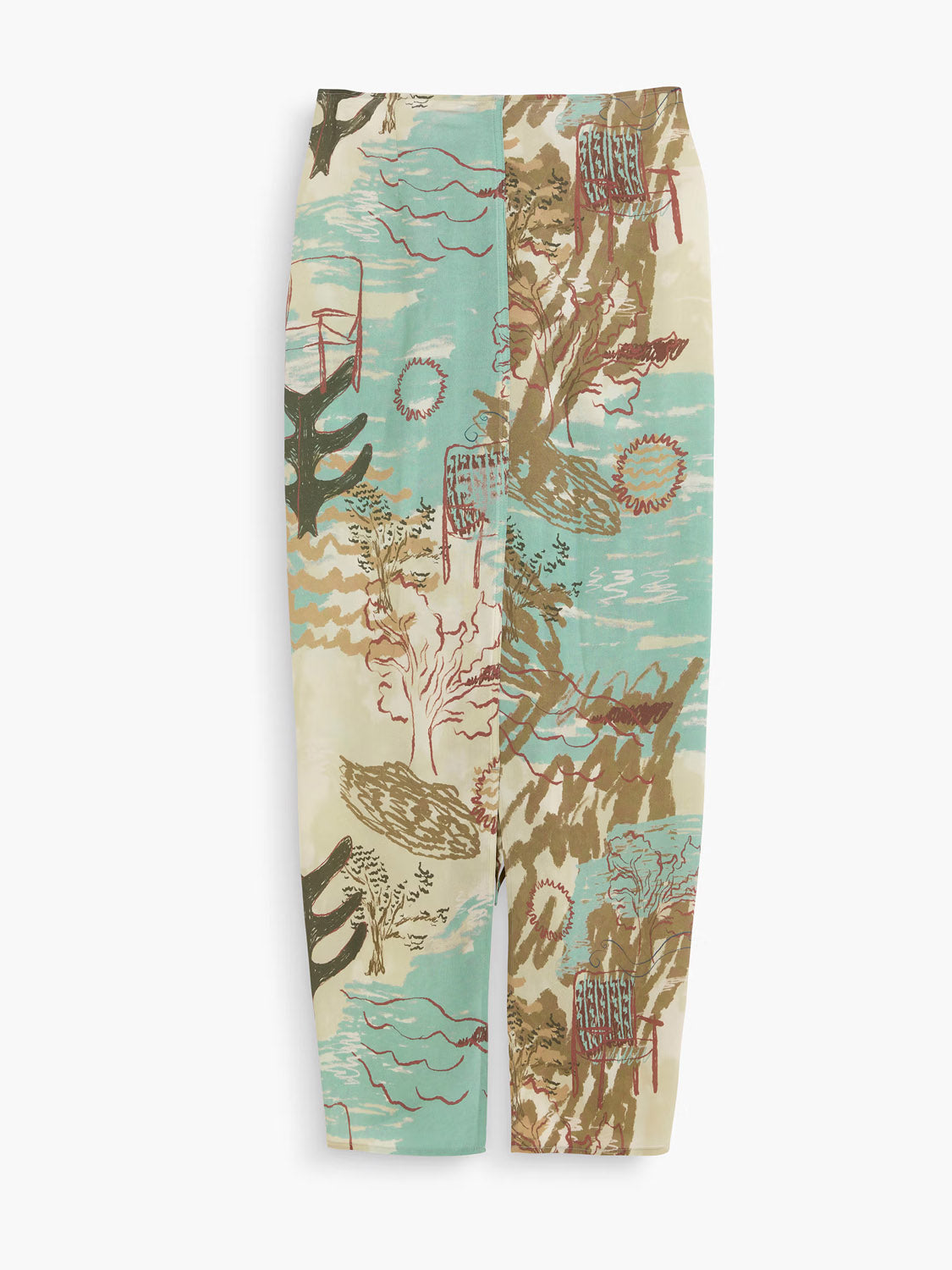 OAS Montara Cyan Sarong Skirt