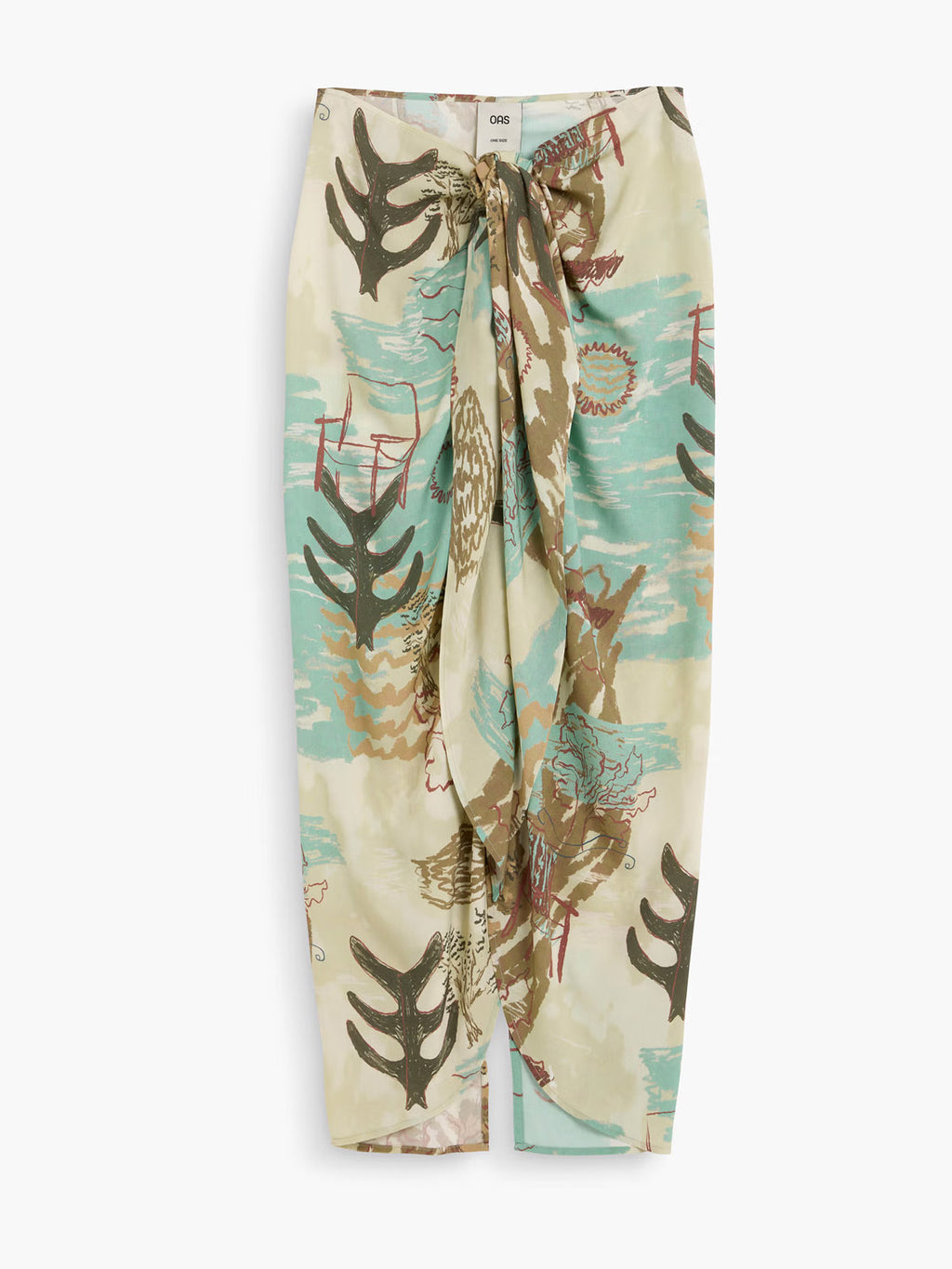 OAS Montara Cyan Sarong Skirt