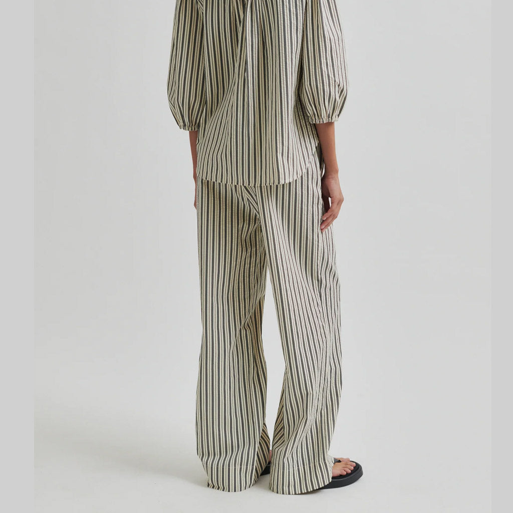 Second Female - Serifa Stripe Pants - Black - Collector Store Sydney