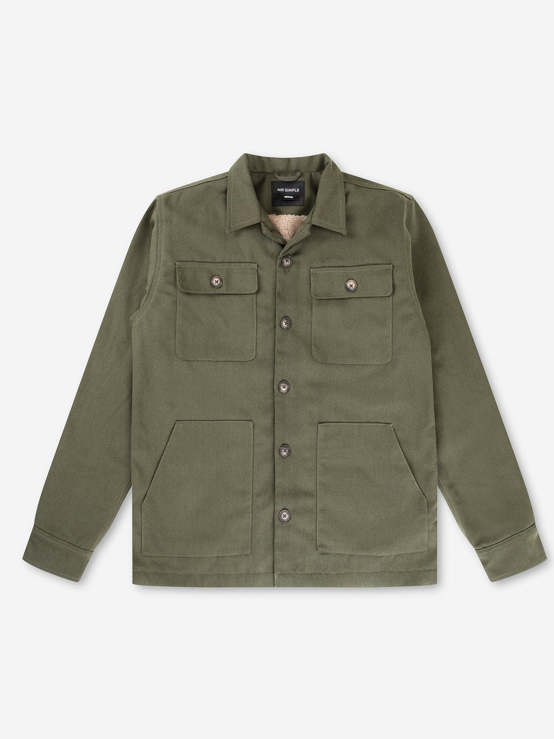 Mr Simple STOCKYARD SHERPA JACKET : Fatigue - Collector Store Sydney