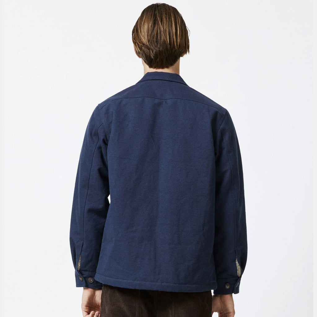 Mr Simple STOCKYARD SHERPA JACKET : NAVY - Collector Store Sydney