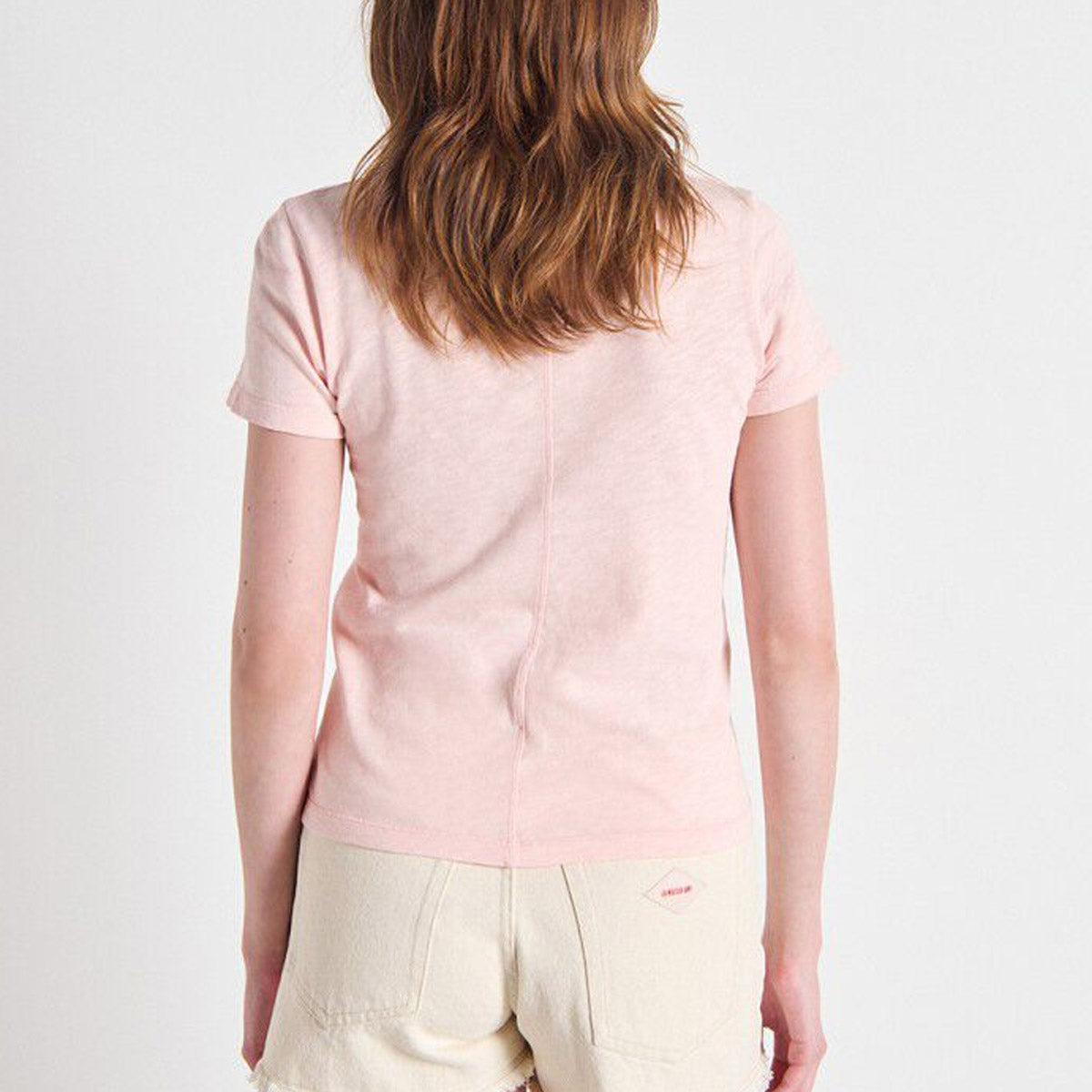 American Vintage Sonoma S/S Round Neck Tee - Vintage Camelia - Collector Store Sydney